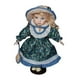thumbnail image 5 of Figuras de porcelana en miniatura de 11,81'' Hermosa muñeca de cerámica coleccionable con sombrero azul, 5 of 9