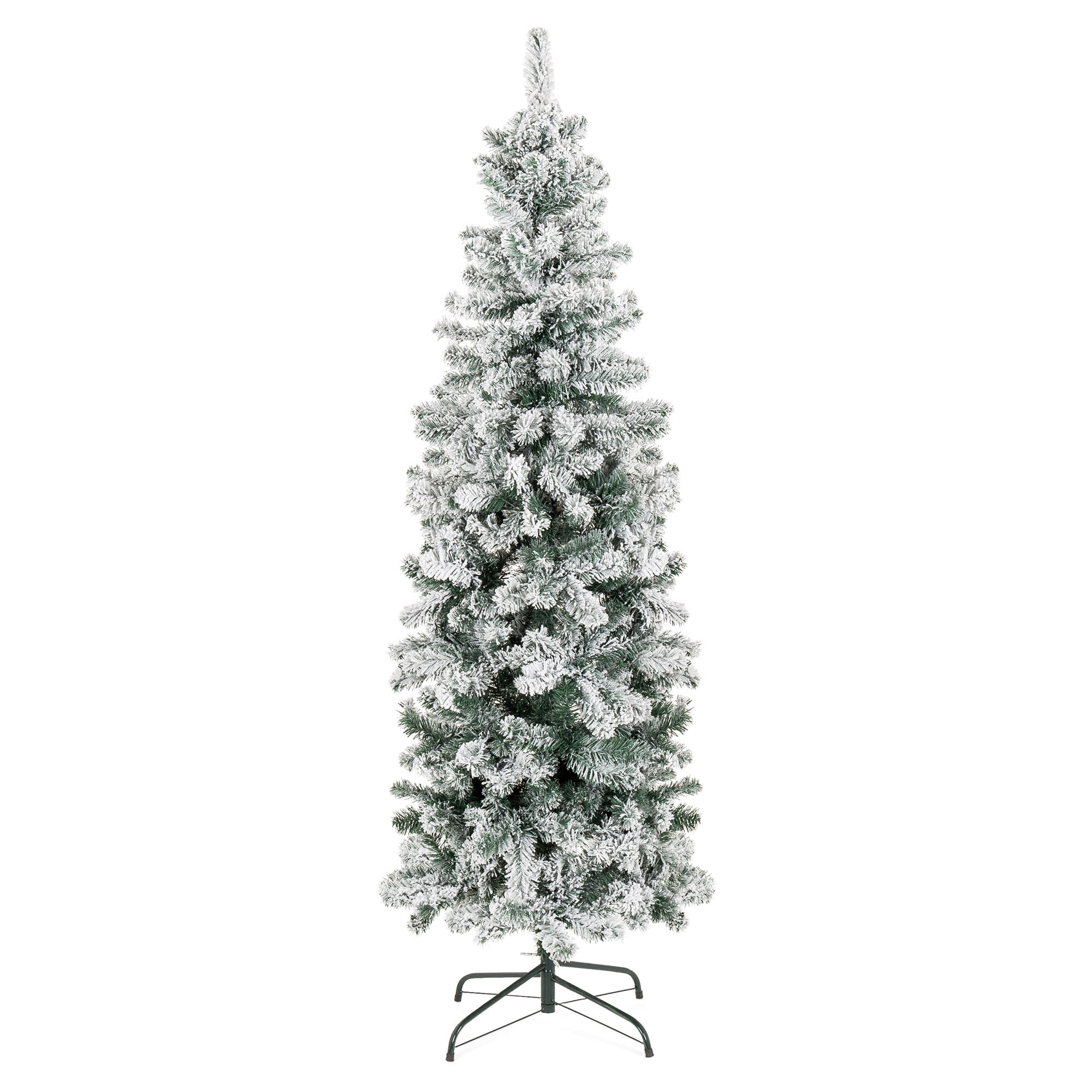 Christmas Tree Artificial Festive Xmas Green/Black with Metal Stand 5Ft/6Ft/7Ft 