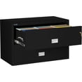 thumbnail image 3 of Phoenix Safe Lateral 44 inch 2-Drawer Fireproof File Cabinet with Key Lock, Water Seal, Black, LAT2W44B, 3 of 5
