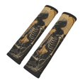 thumbnail image 2 of Grim Reaper Skeleton Angel Vintage Horror Seat Belt Shoulder Pad 2-Pack Soft Car Seatbelt Cover Adjustable Strap Breathable Comfort Pad, 2 of 8