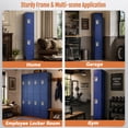 thumbnail image 7 of Sapital 2 Door Metal Locker, Heavy-Duty Storage Locker with Hook, Storage Cabinet for Home, Office, Gym, Workshop, Blue, 7 of 7