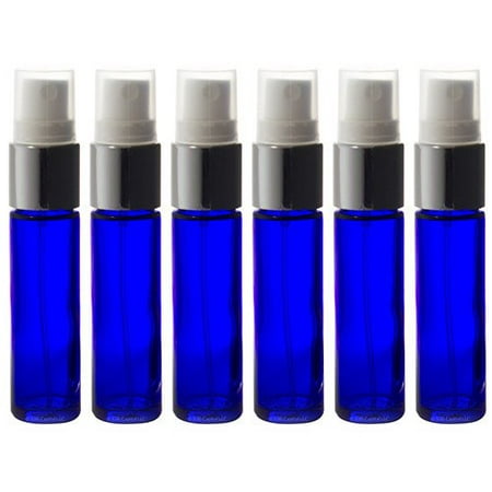 Bleu cobalt verre aromathérapie Bouteilles Spray - 0.33 oz (Set of 6)