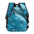 thumbnail image 4 of Balery Underwater Dolphin Scene Mochila Escolar Impresa, Mochila Ligera para Viajes Casual, Mochila Duradera y Cómoda Multifuncional, Mochila para Laptop-One Size, 4 of 5