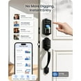 thumbnail image 6 of Veise Wifi Fingerprint Smart Deadbolt Lock with Handle Set, Keyless Entry Front Door Keypad Lock, App Remote Control, Matte Black, 6 of 9