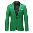 thumbnail image 1 of Jackets for Men, Casual Solid Lapel Long Sleeved Button Business Wedding Suit Jacket with Pockets, Men's Jacket, 1 of 4