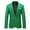 Green, variant on Mens Casual Slim Fit Suit Jacket 1 Button Daily Blazer Business Sport Coat Tops Black