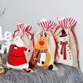 thumbnail image 1 of XWSHYW Almacenamiento de Papel para Envolver Regalos. Bolsa de Regalo de Lino para Niños con Adornos Navideños, Bolsa de Almacenamiento para Dulces, 1 of 6