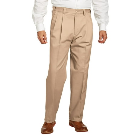 KingSize Men s Big & Tall Classic Fit Wrinkle-Free Expandable Waist Pleat Front Pants