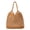 Brown, variant on Macrame Beach Bag for Women Hand Woven Shoulder Tote with Hollow Net Design Large Capacity Summer Vacation Handbag Travel Pool Party Casual Boho Trendy Accessories