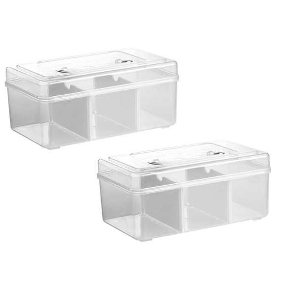 Clearance Food Storage under $6 1pc Box Storage Box Organizer Box Family Emergency Storage Box