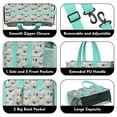 thumbnail image 3 of Teacher Tote Bag,Pug and Love Heart Teacher Utility Tote Bag,Large Work Tote Bags for Women with Multiple Pockets,Top Zipper Closure,13.8x10.6x6.7 Inch, 3 of 5