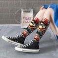 thumbnail image 3 of Lsque Mario Printed Crew Socks Men's Women's LightWeight Thin Casual Calf Socks ,Knee High Socks,Cotton Socks, 3 of 9