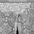 thumbnail image 4 of Victorian Dog Crate Cover, Vintage Monochrome Style Damask Themed Tile Ornamental Design on Repetition, Easy to Use Pet Kennel Cover Small Dogs Puppies Kittens, 7 Sizes, Dimgray White, by Ambesonne, 4 of 6