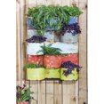 thumbnail image 2 of Cape Craftsmen Multi-Colored Stackable Metal Wall Planters, 2 of 3