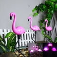 thumbnail image 4 of Bearachild Flamencos rosados claros enchufables de plástico solar para un patio brillante La batería incorporada de 600 mah dura toda la Iluminación y accesorios Paquete individual, 4 of 6