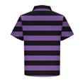 thumbnail image 3 of Maean Big and Tall Striped Tops for Mens Short Sleeve Baggy Shirts Collared Casual Summer Fashion Blouses, 3 of 4