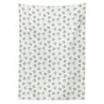 thumbnail image 2 of Floral Tablecloth, Print of Repeating Rose Flower Bouquet Motifs on a Plain Background, Rectangle Satin Table Cover Accent for Dining Room and Kitchen, 52" X 70", Reseda Green and Blush, by Ambesonne, 2 of 2
