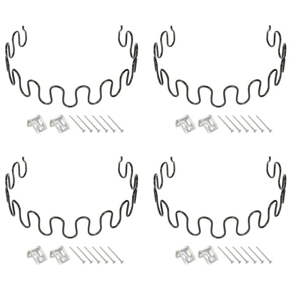 Uxcell 4Sets Upholstery Spring Replacement Kits, 21.65" Sagging Cushions Repair Kit with Clips Nails for Furniture