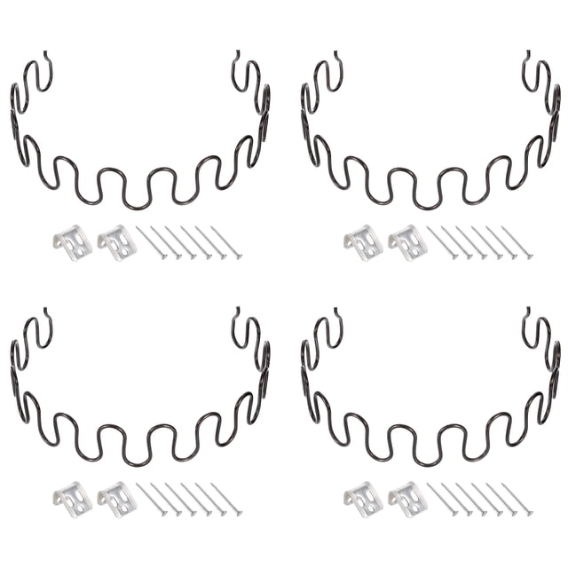 Uxcell 4Sets Kits de Reemplazo de Resortes de Tapicería, Kit de Reparación de Cojines Hundidos de 21.65" con Clips y Clavos para Muebles