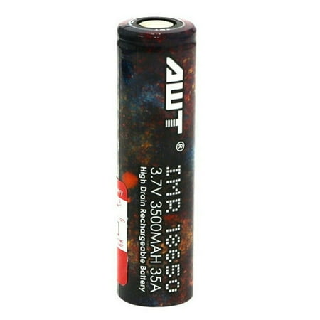 Tinymills IMR AWT 18650 3000MAH 3.7V Rechargeable Batteries High Drain Battery For