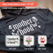Poolin EOC06RE Large Area Embroidery Machine – 7.9×11″,7″ Touchscreen, Wi-Fi, DST/DSB Support