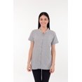 thumbnail image 2 of Post Mastectomy Band collar shirt with Drain pockets Camisole for Drain Management Systems Color: Gray, Size: X-Large, 2 of 6