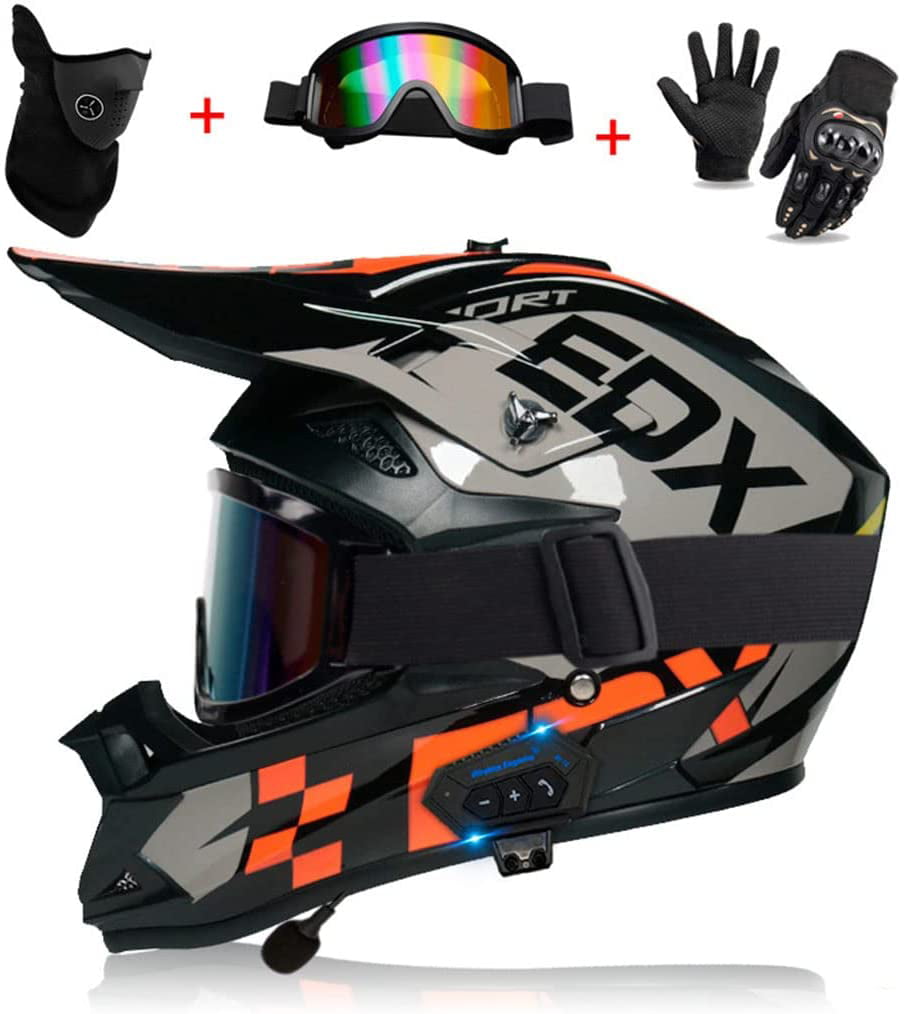 Adult Full Face Bike Helmet,Mountain Bike Helmet,MTB Helmet,Motocross Helmets for Adult Men Women,S 