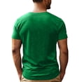 thumbnail image 4 of Men's Crew Neck Short-Sleeve T-Shirt With Bible Verse & Letter Design Casual Daily Wear Comfortable Fabric All-Season Casual Tees,Green,M, 4 of 4