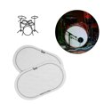 thumbnail image 2 of Almohadilla de cabeza de tambor de bajo parches de impacto de Pedal simple/doble parche de tambor redondo 2 uds., 2 of 9