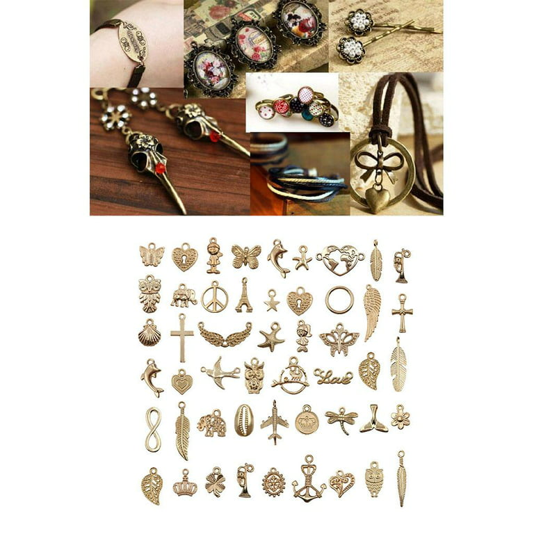 SEWOART 10pcs bejeweled kit jewlery kit alloy pendant charm DIY pendant  charms charm pendant jewelry vintage