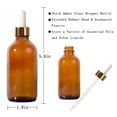 thumbnail image 4 of 4oz Amber Glass Dropper Bottles,Tincture Bottles with Measured Dropper for Essential Oils,with Funnel,Labels,2Pack, 4 of 9