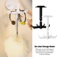thumbnail image 3 of Baohd 7-Claws Hook Kitchen Hanger Rotatable Storage Rack Self-Adhesive Handbag Clothing Multi-use Home Bathroom Door Black, 3 of 6