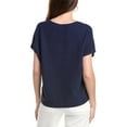 thumbnail image 2 of T Tahari womens  Extended Sleeve Horizontal Rib Sweater, s, Blue, 2 of 3