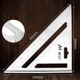 thumbnail image 2 of de Aleación de Aluminio de Tri-cuadrado, , Transportador, Trazador de Líneas y Guía de , Cola Regla triangular de aleación de aluminio, 2 of 8