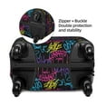 thumbnail image 2 of Disketp Graffiti Art Elastic Travel Luggage Cover Travel Suitcase Protective Cover For Trunk Case Apply To 18''-32'' Suitcase Cover-Medium, 2 of 7