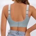 thumbnail image 4 of Alun Push up Seamless Bras for Women Wireless Supportive Anti-Sagging No Underwire Plunge Bra Fashion Texture Design Full Coverage Beauty Back Soft Comfort Bralettes Green M, 4 of 4
