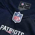 thumbnail image 4 of Men's Nike Trace McSorley Navy New England Patriots Game Player Jersey, 4 of 6