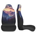 thumbnail image 4 of KAKALAD Sunset Mountains With Trees Mountain 02 Car Accessories Seat Covers Set Vehicle Seat Covers Universal Front Seats Protector 2 Pcs, 4 of 9