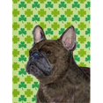 thumbnail image 1 of Drapeau Portrait de Trèfle de la Saint-Patrick French Bulldog 11 x 15 Po Format Jardin, 1 of 1