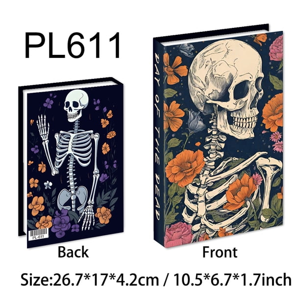 Caja de libros falsos del Día de los muertos mexicana, decoración de lujo, adornos para el hogar, decoración de mesa de centro de Altar