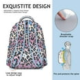 thumbnail image 5 of Leopard Print Backpack for School,Cute School Bag,Schoolbag with Adjustable Shoulder Straps & Padded Back,15.3"x11"x7.1".﻿, 5 of 6
