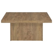 Coaster Home Furnishings Zetta 35 Square Coffee Table, Rustic Living Room Furniture