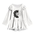 thumbnail image 6 of KPOPLK Toddler Girl Clothes 2-12Years Fall Outfits Girls 2Pcs Long Sleeve Ruffle Shirt and Loose Fit Pant Outwear,Size 11-12 Years, 6 of 6