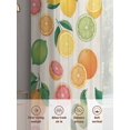 thumbnail image 6 of Summer Fruit Sheer Curtains 2 Panels Set Watercolor Lemon Orange Rustic Farmhouse Sheer Window Curtains Light Filtering Rod Pocket Voile Drapes for Bedroom Living Room 52"X84", 6 of 8