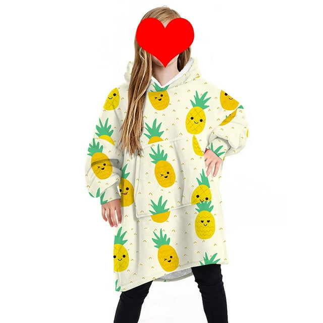 goowrom Pyjama pour Enfants Couverture Réversible avec Animaux et Capuche