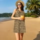 thumbnail image 3 of Fotbe Leopard Print Brown Vestido de Verano sin Mangas para Mujer – Vestido Midi Línea A, Estilo Camiseta Floral, Vestido Playero Casual y Fluido, 3 of 7