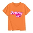 thumbnail image 2 of BRGZLK Toddler Kids Birthday T Shirts Boys Girls 2025 Summer Trendy Cute Graphic Shirts Loose Casual Short Sleeve Round Neck Themed Tops Orange 3-4 Years, 2 of 6