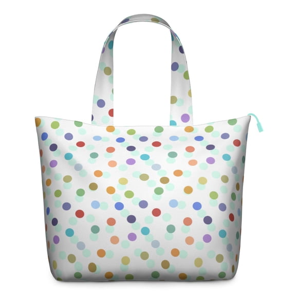 Vintage Red Polka Dot Travel Bag Retro Polka Dot Weekender Tote with Design, Classic Dot Pattern, Geometric Print for Weekend Getaways