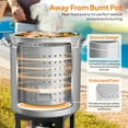 thumbnail image 4 of Zimtown 82qt Fryer Pot Turkey Pot Boil Pot Kit Stainless Steels, 4 of 7