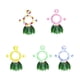 thumbnail image 4 of Soidarity Juego de 5 unidades de de hierbas de diseño Simple, traje de baile de hojas tropicales, faldas, tocado, corona, accesorio para banquete Deportes acuáticos Rosa Soidarity  OD030812-02, 4 of 6